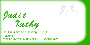judit kuthy business card
